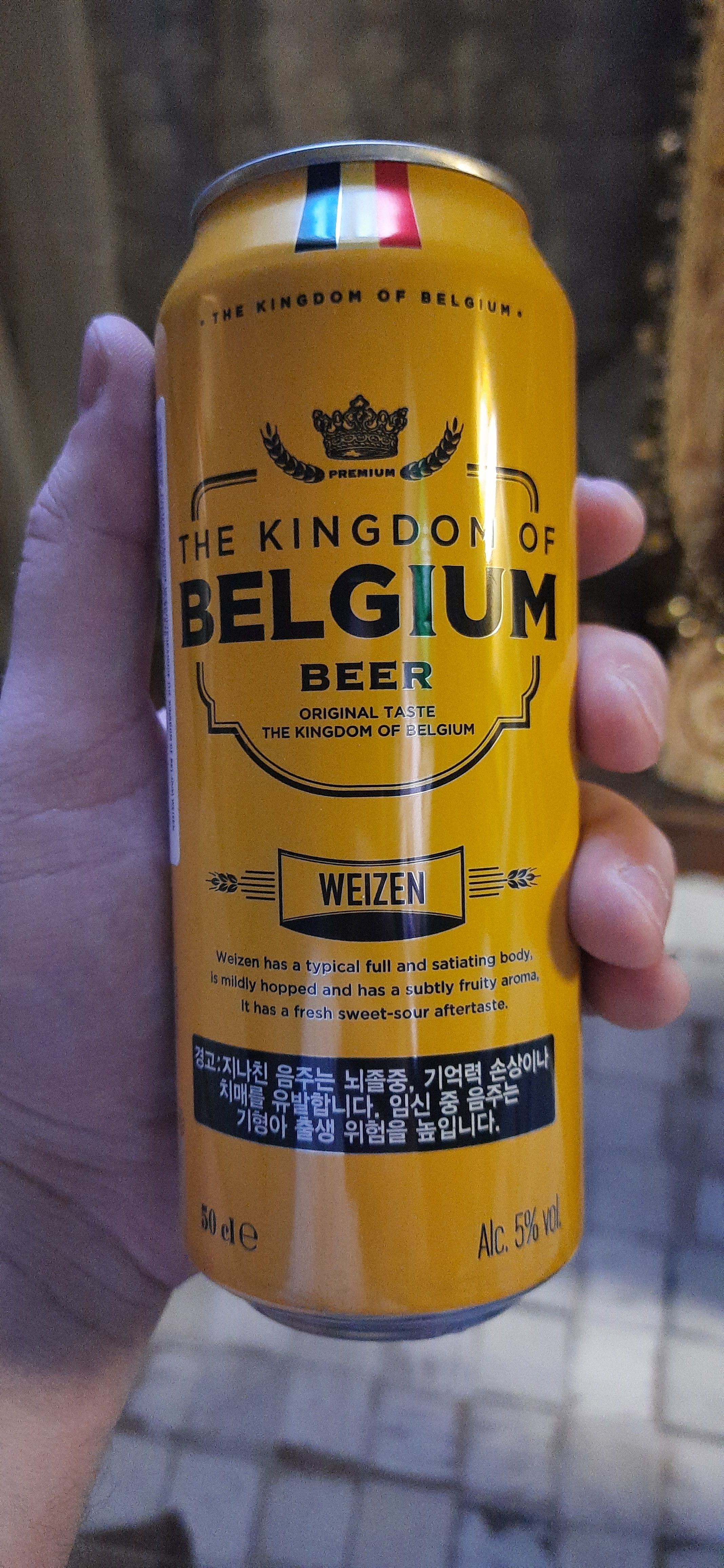 The kingdom of Belgium Beer Weizen