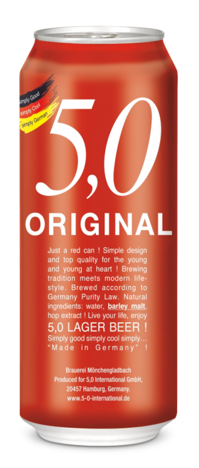 5,0 Lager Red